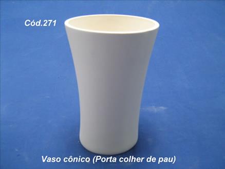 VASO CONICO ( PORTA COLHER DE PAU )